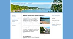 Desktop Screenshot of apartmani-adriana-omisalj.com